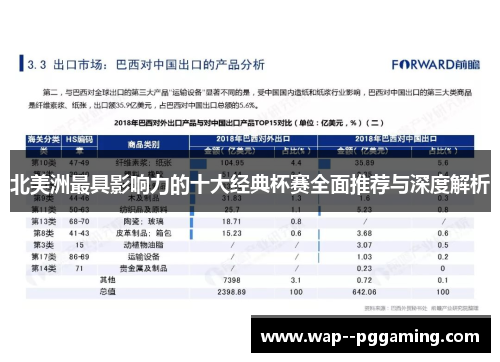 北美洲最具影响力的十大经典杯赛全面推荐与深度解析